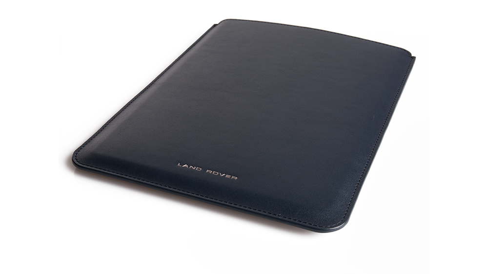 Shop Land Rover LEATHER iPAD SLIP CASE - NAVY in UAE