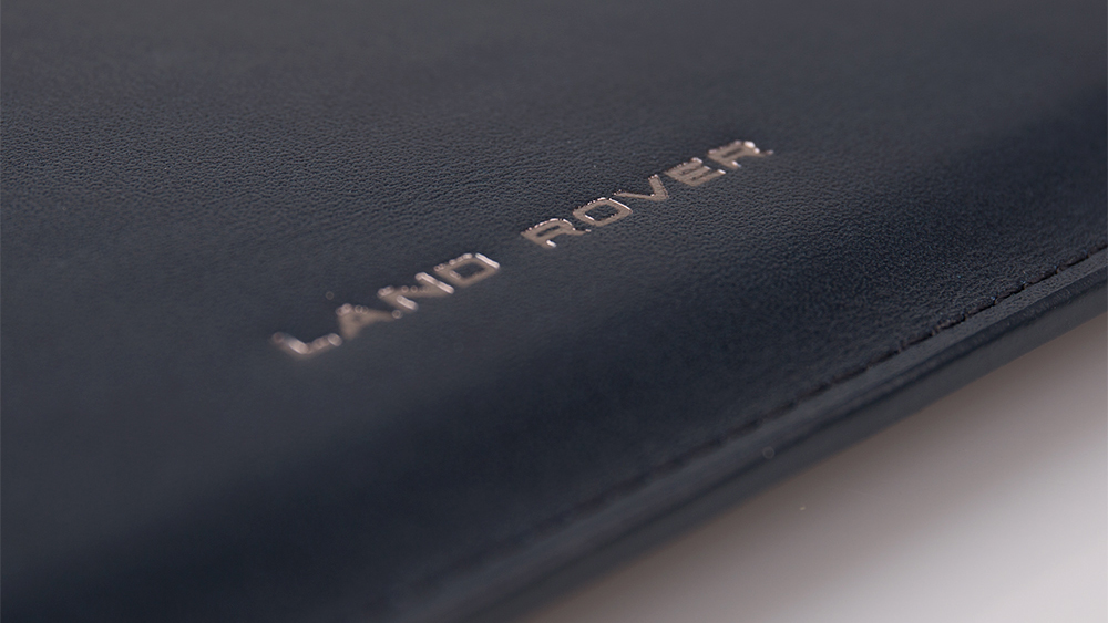 LEATHER iPAD SLIP CASE - NAVY 7