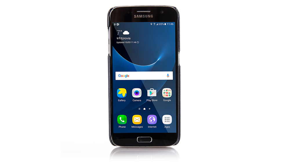 LEATHER SAMSUNG GALAXY PHONE CASE - NAVY 7