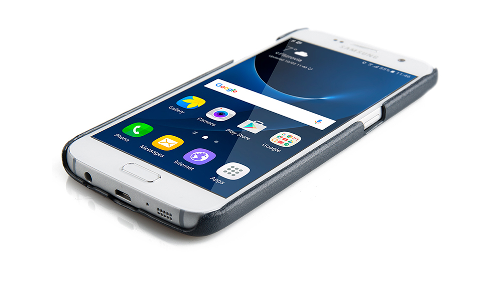 Shop Land Rover LEATHER SAMSUNG GALAXY PHONE CASE - NAVY in UAE