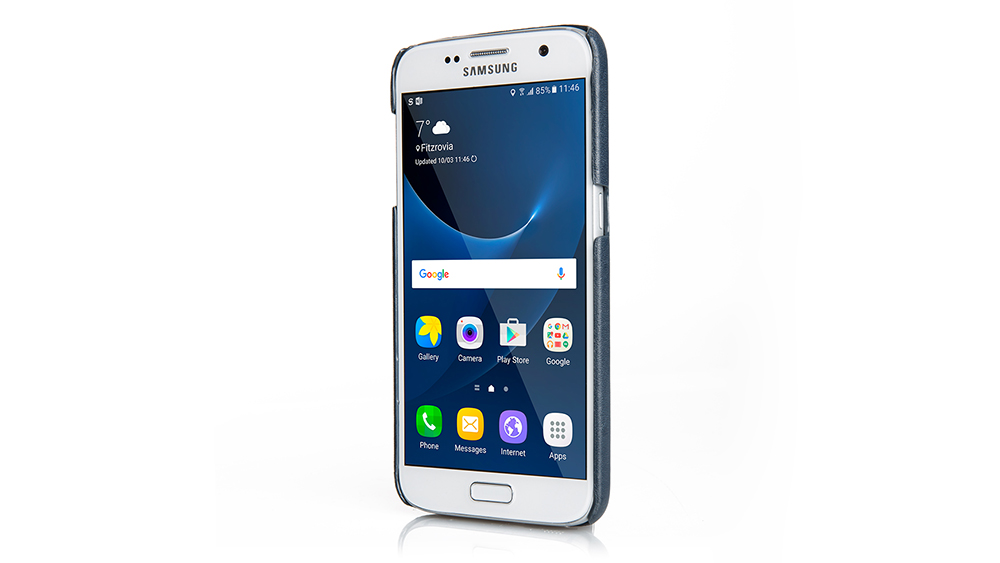 LEATHER SAMSUNG GALAXY PHONE CASE - NAVY 5