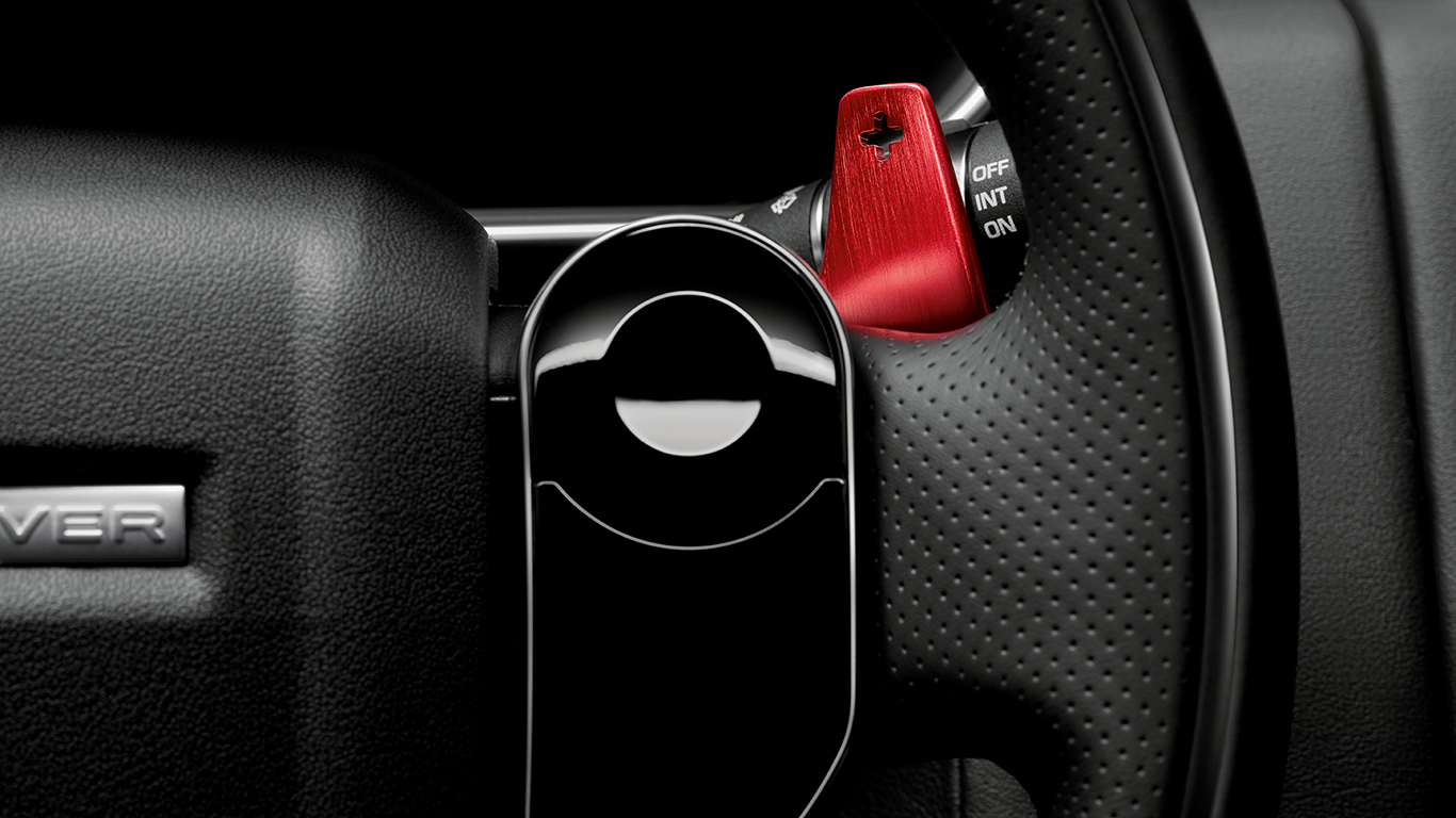 Land Rover Gearshift Paddles - Aluminium Red