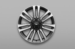 Land Rover 21" Style 7021, Diamond Turned with Dark Grey contrast