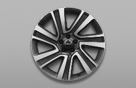 Land Rover 22" Style 7023, Diamond Turned with Dark Grey contrast