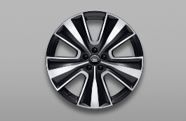Land Rover 22'' SV Bespoke Style 1072, Diamond Turned with Black contrast