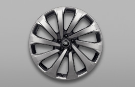 Land Rover 23" SV Bespoke Forged Style 1079, Titan Silver and Dark Grey Gloss
