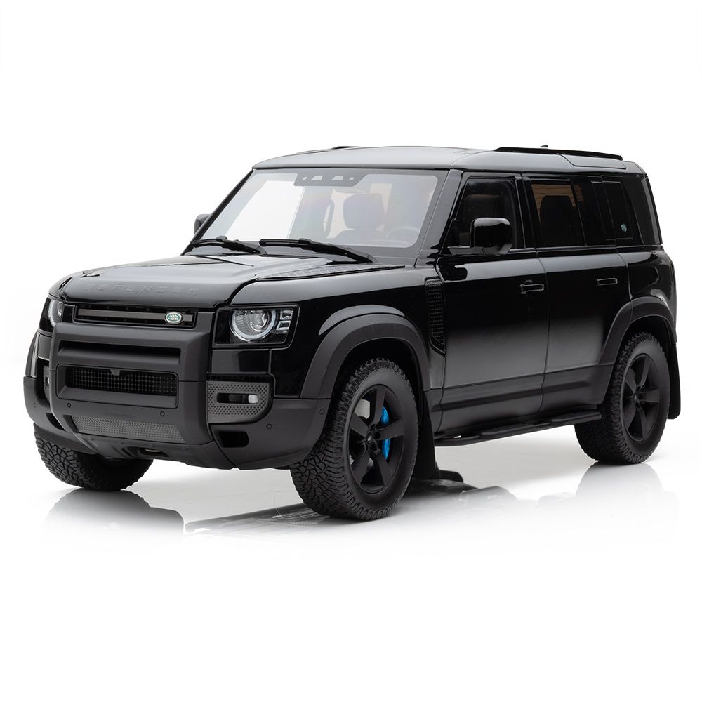 Get Land Rover Defender 110 V8 Scale Model 1:18 - Santorini Black At AED 1152.00