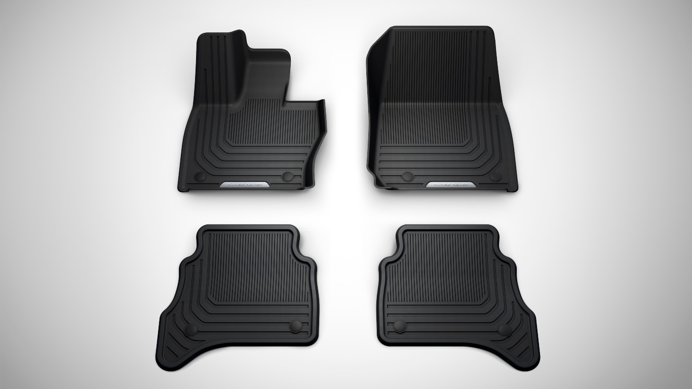 Land Rover Antimicrobial Rubber Mats, LHD, LWB, 5 Seat